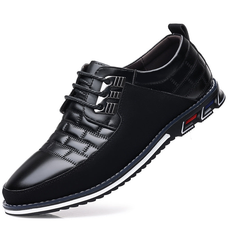 Malvin - Elegant lace-up shoes made of synthetic leather
