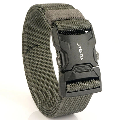 Ceinture tactique militaire de marque spécialement conçue pour l’armée, ceinture réglable avec boucle métallique