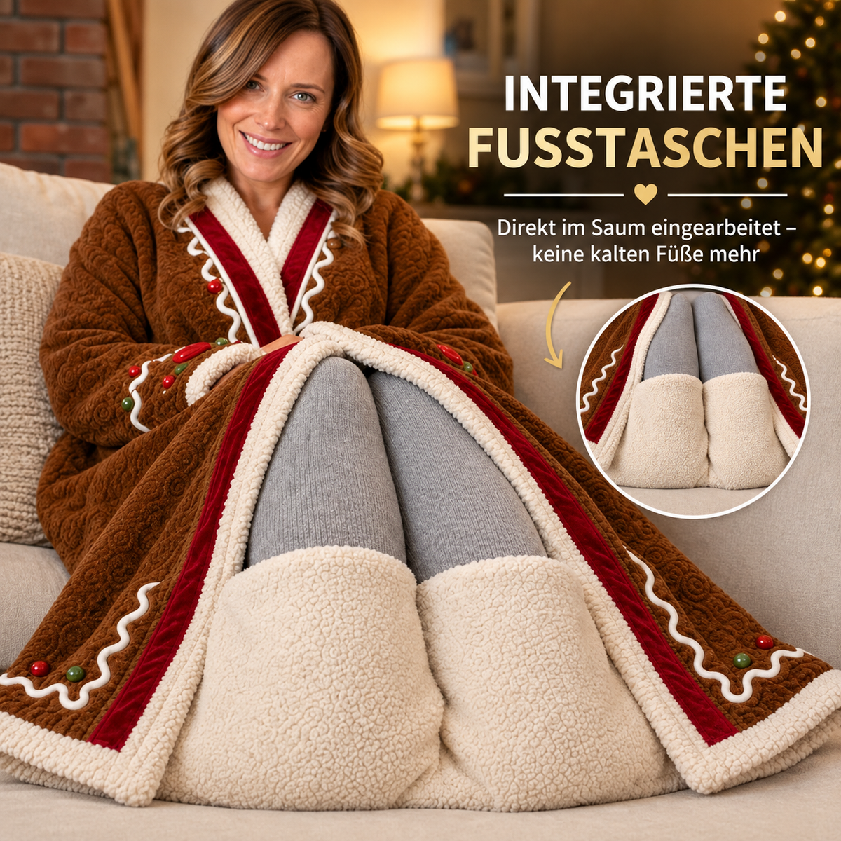 Gingerbread snuggle coat