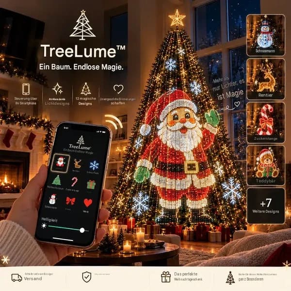 TreeLume™ — Intelligente Animierte Weihnachtsbaumbeleuchtung