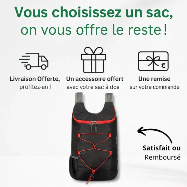 Sac pliable ultraléger 20L – FlexiPack – Havresacs