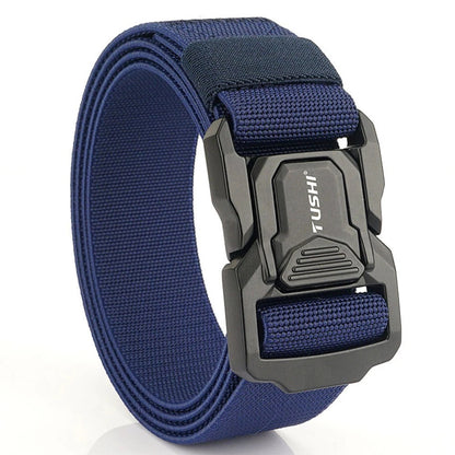 Ceinture tactique militaire de marque spécialement conçue pour l’armée, ceinture réglable avec boucle métallique
