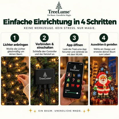 TreeLume™ — Intelligente Animierte Weihnachtsbaumbeleuchtung