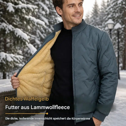 Herren-Winterjacke mit Fleecefutter und Wattierung – Warme